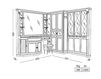 Схема Композиция Eurodesign Bagno Il Borgo COMP. N. 37 Классический / Исторический / Английский