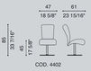 Схема Кресло La Cividina Vanity VA/chair 02 4402 Современный / Скандинавский / Модерн