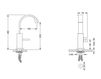 Схема Смеситель для раковины Joerger Empire Royal 627.10.334 +649.10.070 Современный / Скандинавский / Модерн