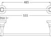 Схема Держатель для полотенец Giulini Lilium Rg0952 Современный / Скандинавский / Модерн