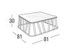 Схема Столик журнальный Hamptons Graphics Roberti Rattan Greenfield 9735 Современный / Скандинавский / Модерн
