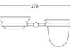 Схема Набор аксессуаров Giulini Accessori Bagno Rg0943 Современный / Скандинавский / Модерн