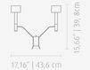 Схема Бра Delightfull by Covet Lounge Wall ELLA Современный / Скандинавский / Модерн