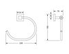 Схема Держатель для полотенец Joerger Charleston Square 634.00.047 Современный / Скандинавский / Модерн