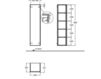 Схема Шкаф для ванной комнаты Keramag Citterio 835111 Современный / Скандинавский / Модерн