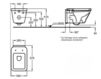 Схема Унитаз подвесной Keramag Era 208800 Современный / Скандинавский / Модерн