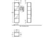 Схема Шкаф для ванной комнаты Keramag Icon 840150 Современный / Скандинавский / Модерн