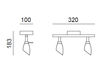 Схема Светильник настенный Sprint Ruggiu Lightingwear Giodi G2052.02 Современный / Скандинавский / Модерн