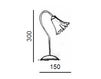 Схема Лампа настольная Liko Ruggiu Lightingwear Giodi G1032.08 Классический / Исторический / Английский