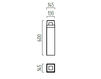 Схема Фасадный светильник ICELAND LED Helestra Your Light A69306.46 Современный / Скандинавский / Модерн