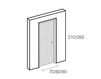 Схема Дверь деревянная batt Res Italia Doorscollection MISS SINGLE DOOR Современный / Скандинавский / Модерн