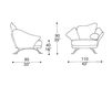Схема Кресло FLOWER IL Loft Armchairs Fl10 6 Современный / Скандинавский / Модерн