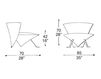 Схема Кресло JADA IL Loft Armchairs JD01 1 Современный / Скандинавский / Модерн