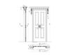 Схема Дверь деревянная  HERMITAGE New design porte Emozioni 6016/QQ/swa Классический / Исторический / Английский