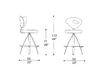 Схема Барный стул SAMBA IL Loft Chairs & Bar Stools SA41 Лофт / Фьюжн / Винтаж / Ретро