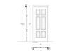 Схема Дверь арочная Lorenzetti New design porte 300 1016/TT Классический / Исторический / Английский