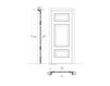 Схема Дверь деревянная Orcagna New design porte 300 1015/QQ/V Классический / Исторический / Английский