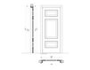 Схема Дверь деревянная Starnina New design porte 300 1015/TQ/Vc Классический / Исторический / Английский
