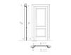 Схема Дверь деревянная DONATELLO New design porte 400 1114/Q 6 Классический / Исторический / Английский