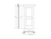 Схема Дверь деревянная Verrocchio New design porte 400 1112/Q Классический / Исторический / Английский