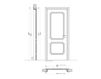 Схема Дверь деревянная Villa Carlotta New design porte 700 764/QQ/A 2 Классический / Исторический / Английский