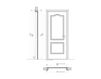 Схема Дверь деревянная Villa Piovene New design porte 700 712/QQ/E Классический / Исторический / Английский