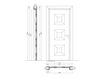 Схема Дверь деревянная Mondrian New design porte 500 916/QQ/04 Классический / Исторический / Английский