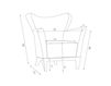 Схема Кресло Raga Desing Collection 2014 SILLON JESS 2 Ар-деко / Ар-нуво / Американский