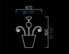 Схема Светильник Old Quark Barovier&Toso Saspensions 5659/080/IA/BB Ар-деко / Ар-нуво / Американский