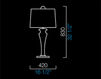 Схема Лампа настольная Saint Germain Barovier&Toso Table Lamps 7067/VI/NN Ар-деко / Ар-нуво / Американский