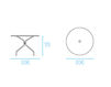 Схема Стол для террасы Cambi Emu Group Classic 2013 804 Минимализм / Хай-тек