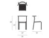 Схема Стул Café Chair Baleri Italia è un marchio Hub Design srl 2014 ps210 Современный / Скандинавский / Модерн