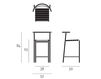 Схема Барный стул Café Chair Baleri Italia è un marchio Hub Design srl 2014 ps212 Современный / Скандинавский / Модерн