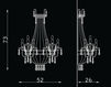 Схема Бра Chandelier Zonca 45 Contract 3238/A6+2/105/SWE Классический / Исторический / Английский