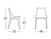 Схема Стул Scab Design / Scab Giardino S.p.a. Marzo 2805 FN 100 1 Современный / Скандинавский / Модерн