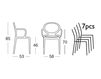 Схема Стул с подлокотниками GIO Scab Design / Scab Giardino S.p.a. Marzo 2314 15 Современный / Скандинавский / Модерн