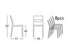 Схема Стул SAI Scab Design / Scab Giardino S.p.a. Novita Comfort 2275 62 Современный / Скандинавский / Модерн