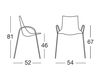 Схема Стул с подлокотниками ZEBRA POP with armrests Scab Design / Scab Giardino S.p.a. Collezione 2011 2645 Современный / Скандинавский / Модерн