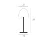 Схема Лампа настольная Bell Millelumen Casablanca BE83-T236A Современный / Скандинавский / Модерн