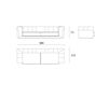 Схема Диван Bastianelli Home  Home Decoration HUGO 4 posti Современный / Скандинавский / Модерн