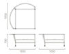 Схема Кресло для террасы Coro 2014 Nest Divano circolare 120 Современный / Скандинавский / Модерн