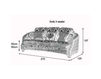 Схема Диван Sat Export Sat ROYAL Sofa 3 seater Ампир / Барокко / Французский