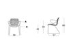 Схема Стул с подлокотниками CAPRICE Casprini 2011 - Europe CAPRICE armchair wire Минимализм / Хай-тек