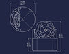 Схема Кресло Sicis Home TOUJOURS ROSE 2 Лофт / Фьюжн / Винтаж / Ретро