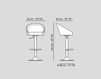 Схема Барный стул Silhouette VGnewtrend Home Decor 7542094.00 Лофт / Фьюжн / Винтаж / Ретро