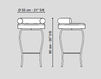 Схема Барный стул Marilen VGnewtrend Home Decor 7541245.00 Лофт / Фьюжн / Винтаж / Ретро
