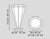 Схема Подставка декоративная Diamante Cadeau VGnewtrend Home Decor 7511303.00 Лофт / Фьюжн / Винтаж / Ретро