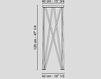 Схема Подставка декоративная Gomez VGnewtrend Home Decor 7511140.95 Лофт / Фьюжн / Винтаж / Ретро