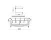 Схема Диван Epoque & Co Srl Houte Style LARA CLASS 3 SEATER Ампир / Барокко / Французский