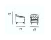 Схема Кресло для кабинета Origgi Office Armchairs AMALFI Классический / Исторический / Английский